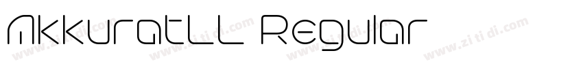 AkkuratLL Regular字体转换